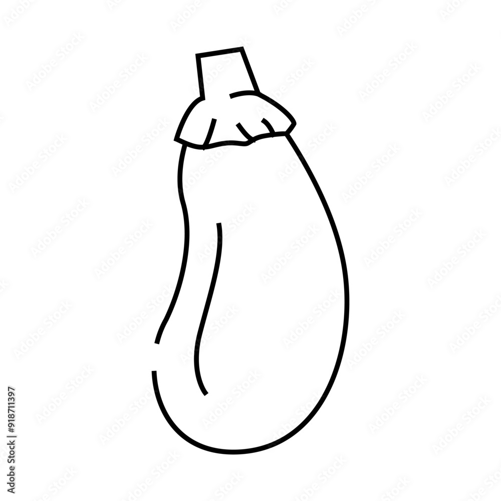 eggplant tasty line icon vector. eggplant tasty sign. isolated contour symbol black illustration eggplant tasty line icon vector. eggplant tasty sign. isolated contour symbol black illustration
