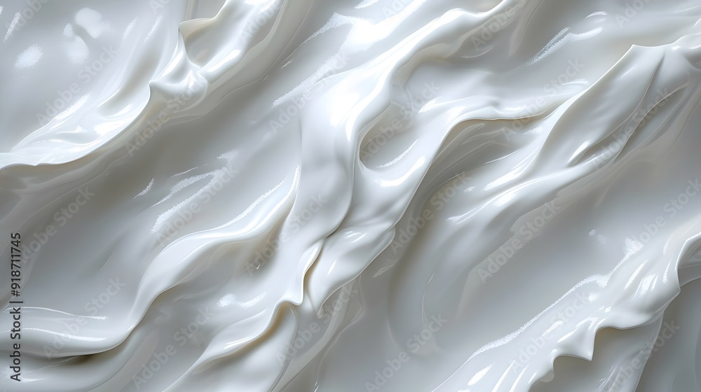 Abstract White Liquid Swirling Pattern Background Abstract White Liquid Swirling Pattern Background