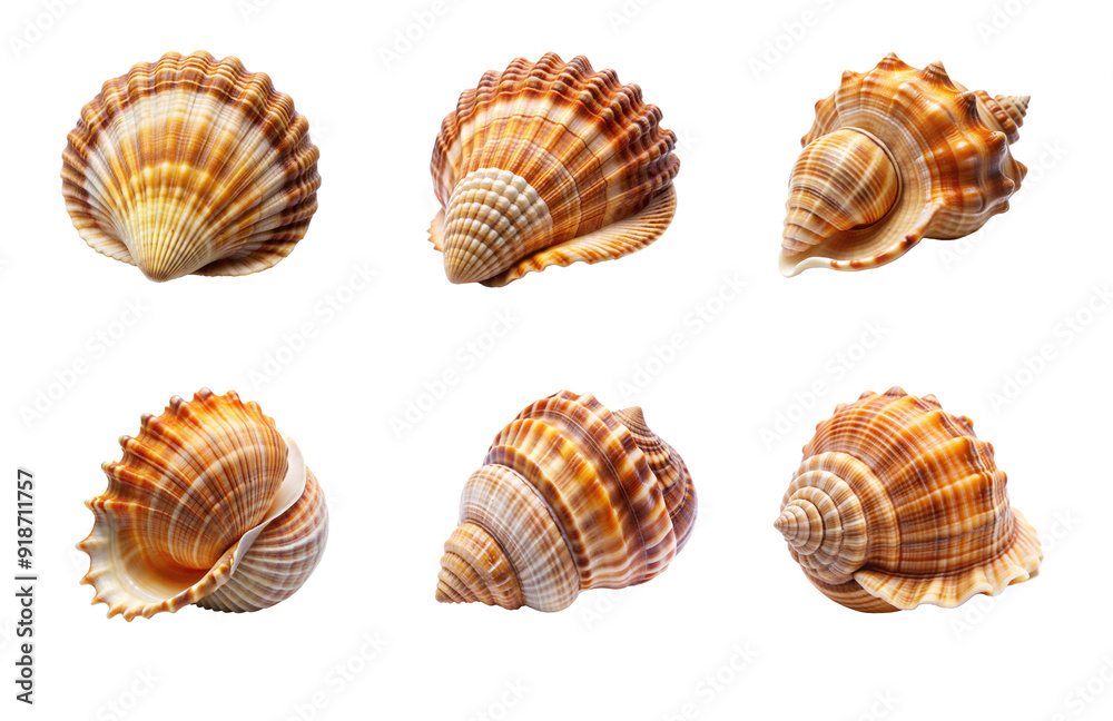 Beautiful Seashell Isolated for Graphics on Transparent Background Beautiful Seashell Isolated for Graphics on Transparent Background