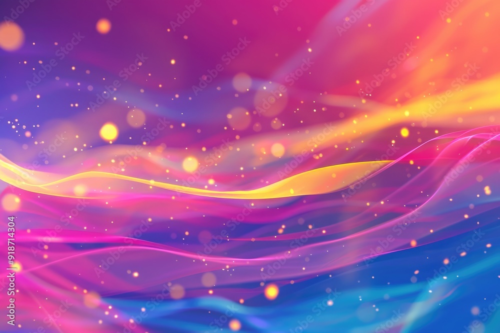 Obraz premium A vibrant and textured abstract design with soft lights