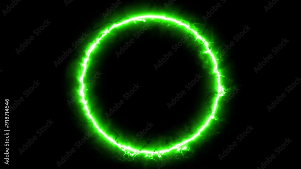Green circle lights animation, technology background, abstract geometric video motion, circle loop graphics Green circle lights animation, technology background, abstract geometric video motion, circle loop graphics