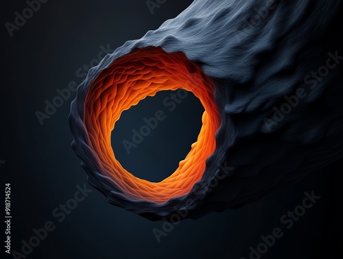 Closeup of the lower esophageal sphincter muscle, emphasizing its role in preventing acid reflux, anatomy, digestive sphincter muscle