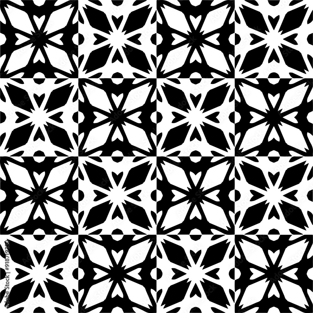 Black and white seamless pattern with abstract shapes. Repeat pattern for fashion, textile design, on wall paper, wrapping paper, fabrics and home decor. Black and white seamless pattern with abstract shapes. Repeat pattern for fashion, textile design, on wall paper, wrapping paper, fabrics and home decor.