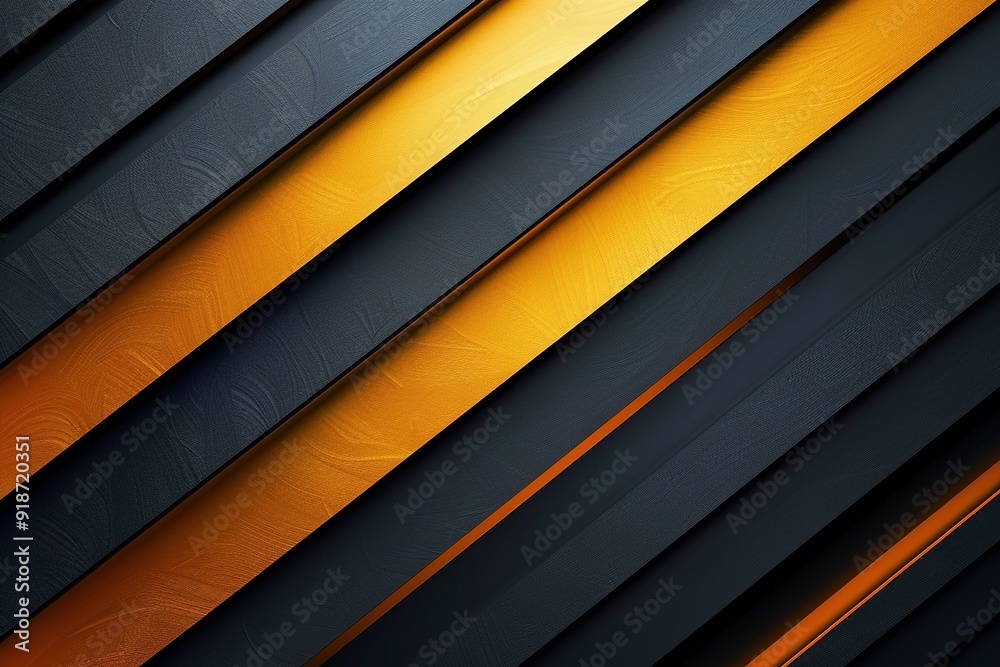 Abstract background with black and gold diagonal stripes. Abstract background with black and gold diagonal stripes.