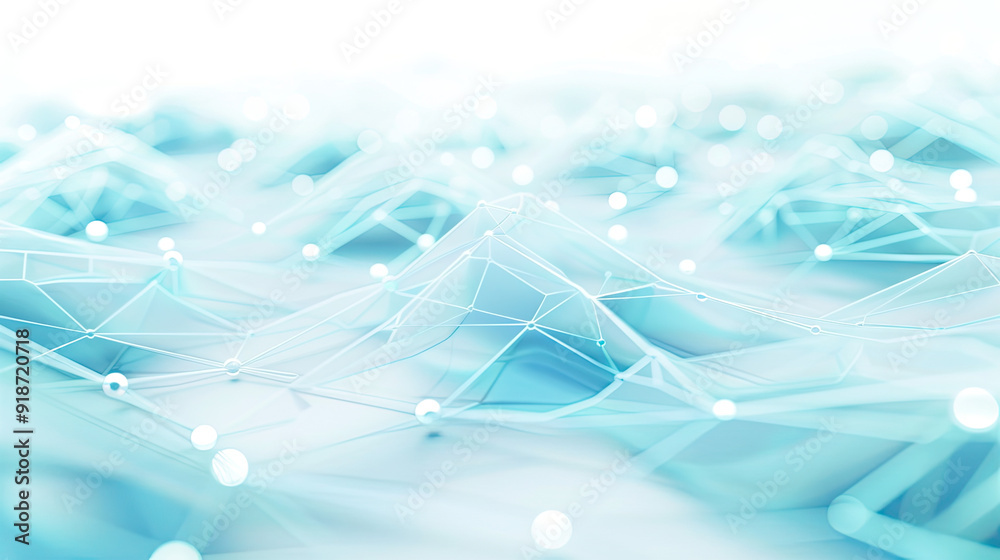 Cyan-Blue Digital Web