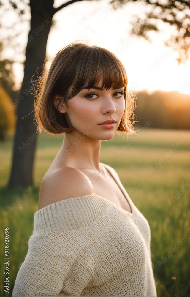 Naklejka premium portrait of a woman