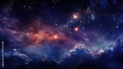 beautiful space galaxy background