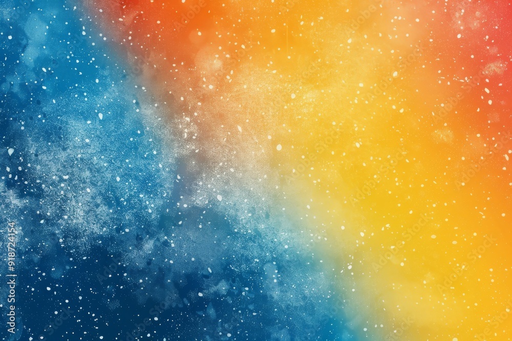 Abstract Watercolor Background with Blue and Yellow Abstract Watercolor Background with Blue and Yellow