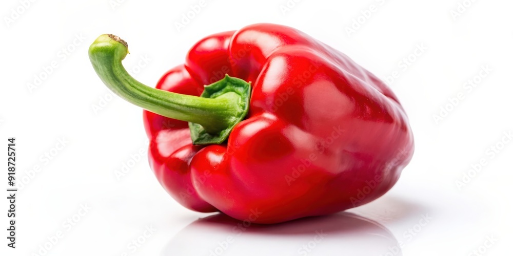 Sweet red pepper isolated on white background, vegetable, food, fresh, organic, healthy, bell pepper, vibrant, colorful Sweet red pepper isolated on white background, vegetable, food, fresh, organic, healthy, bell pepper, vibrant, colorful