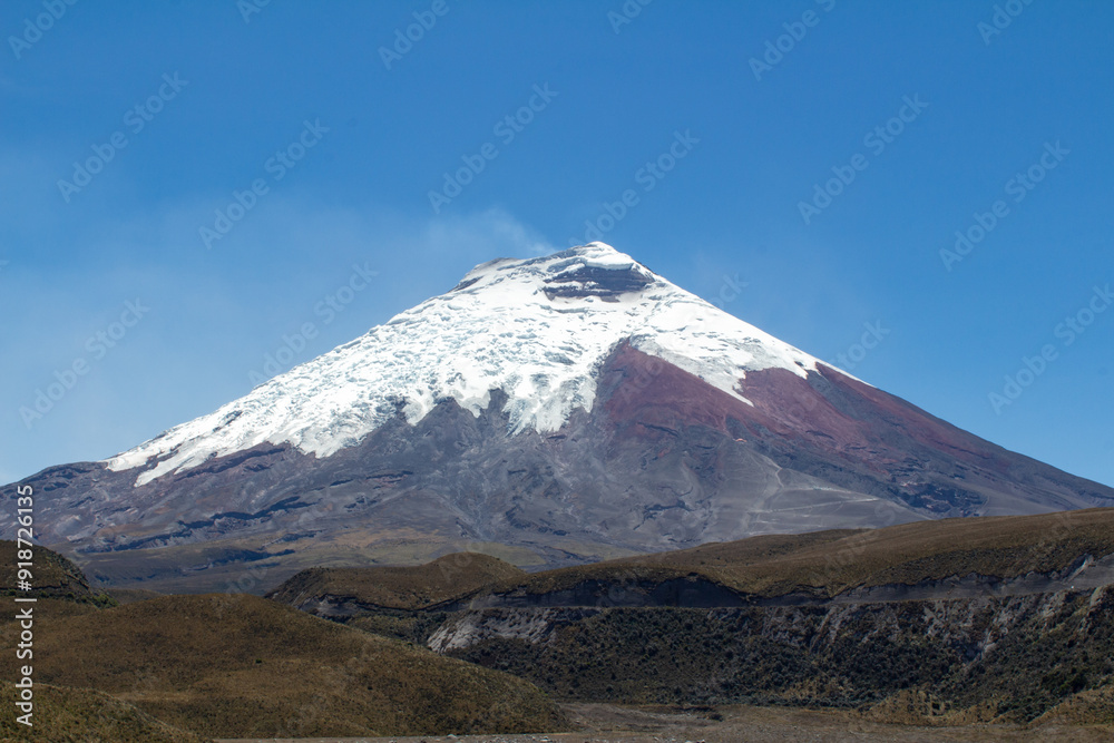 Majestic image of Cotopaxi Volcano, one of Ecuador's most iconic and active stratovolcanoes Majestic image of Cotopaxi Volcano, one of Ecuador's most iconic and active stratovolcanoes