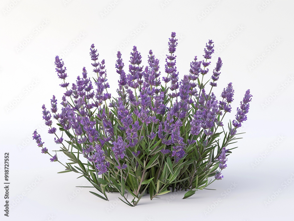 Fototapeta premium lavender flowers purple plant nature bloom floral greenery garden botanical natural herb fresh green leaves aromatic