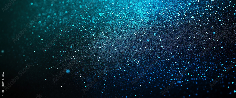 A shimmering blue background filled with sparkling glitter, creating a dazzling and festive visual effect.