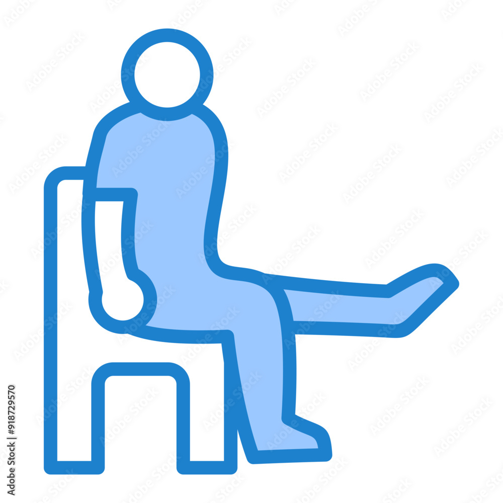 Fototapeta premium Senior Exercise Icon