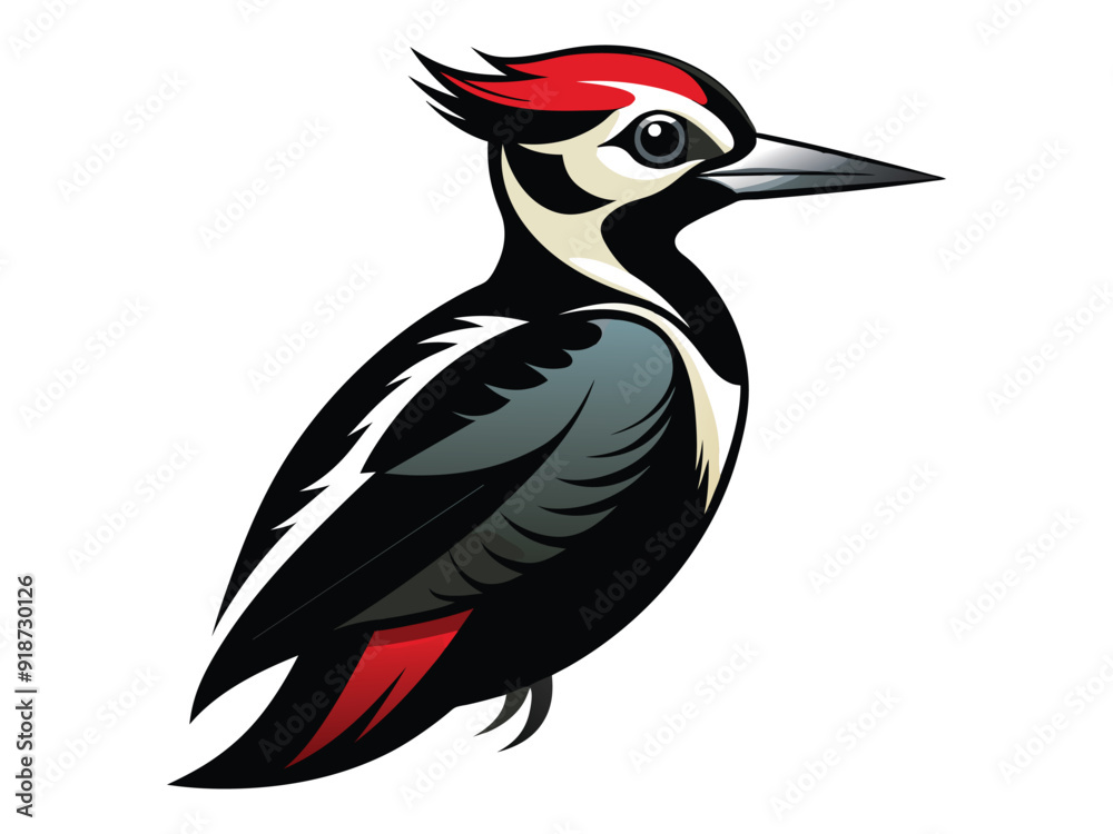 Fototapeta premium beautiful bird woodpecker A