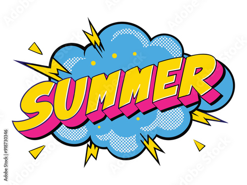 comic book cloud muddle text summer