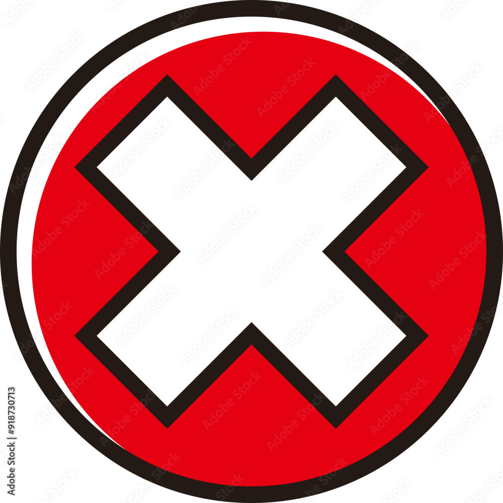 Wrong Mark Icon Wrong Mark Icon