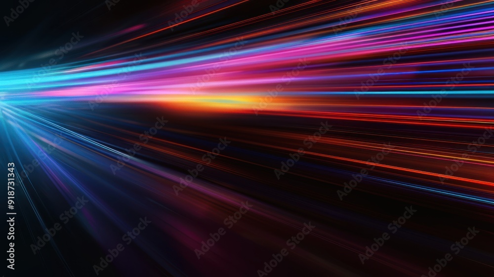 Abstract Neon Light Streaks Background Abstract Neon Light Streaks Background