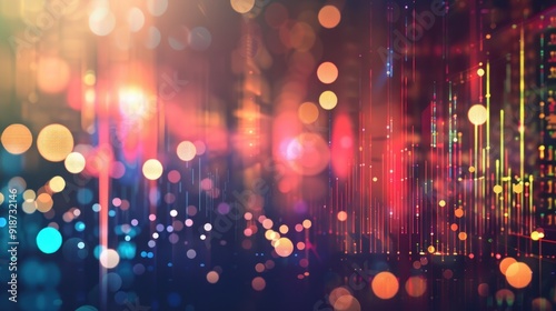 Abstract Colorful Bokeh Background