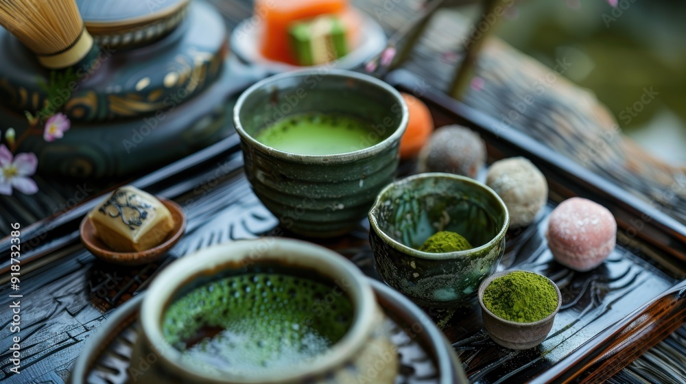 Traditional Japanese Matcha Tea Ceremony Set Traditional Japanese Matcha Tea Ceremony Set