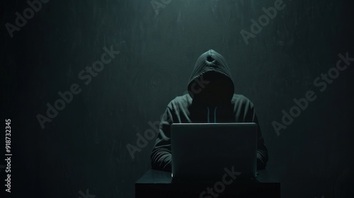 Mysterious Figure in a Dark Room