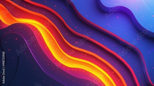 Abstract 3D Background with Vibrant Color and Texture