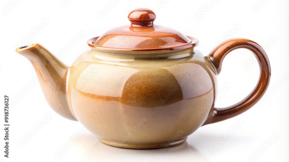 Ceramic teapot isolated on white background, teapot, ceramic, isolated, white, background, template, object, tea, drink