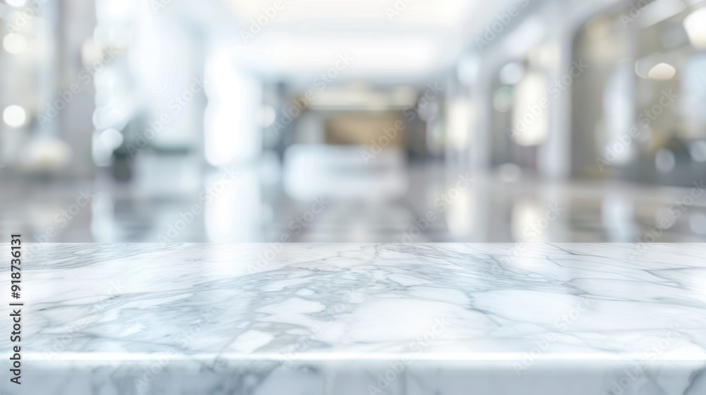 Marble Tabletop with Blurred Background Marble Tabletop with Blurred Background