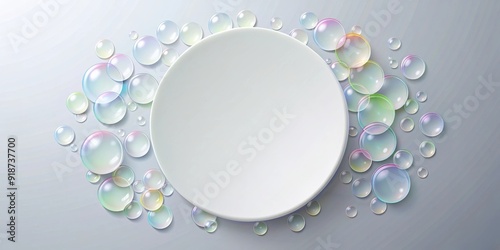 Paper bubble circle with goodbye inscription , bubble, paper, circle, farewell, goodbye, message, communication, text