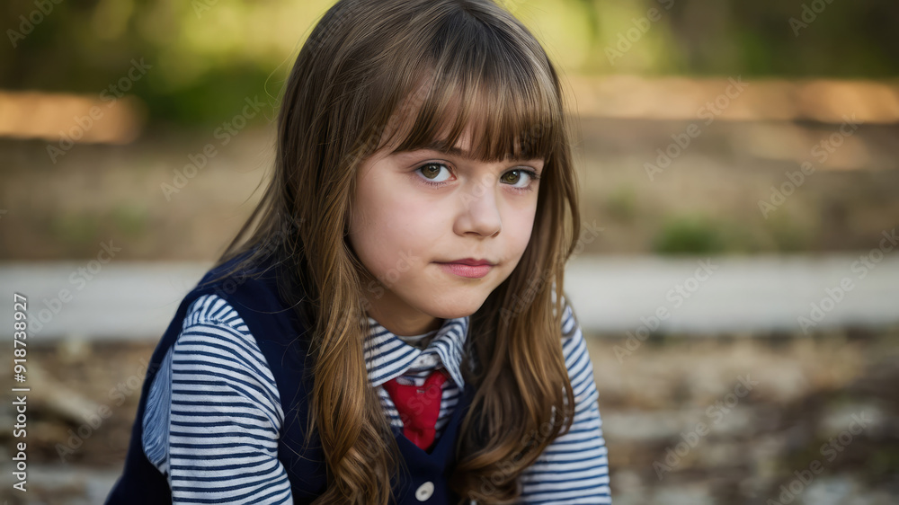 Gentle Glimpse into Girlhood: An Outdoor Portrait Gentle Glimpse into Girlhood: An Outdoor Portrait