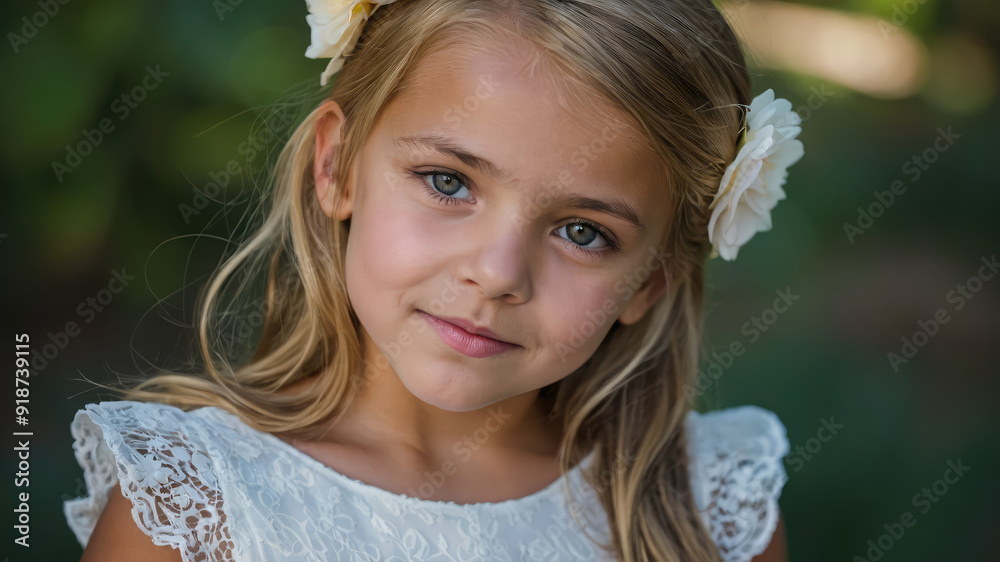 Youthful Glimmer: An Ode to Innocence and Summer Blooms Youthful Glimmer: An Ode to Innocence and Summer Blooms