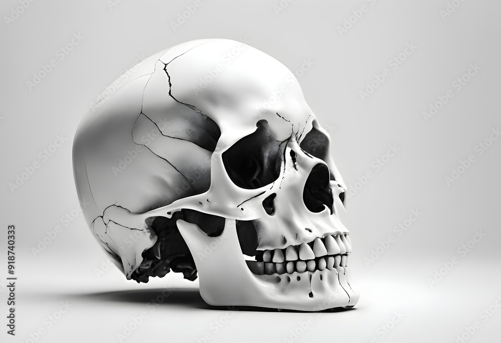 Halloween Skeleton Head - Perfect for Spooky Decor, Party Invitations, and Haunted House Themes Halloween Skeleton Head - Perfect for Spooky Decor, Party Invitations, and Haunted House Themes