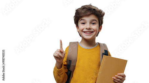 child showing thumbs up PNG photo