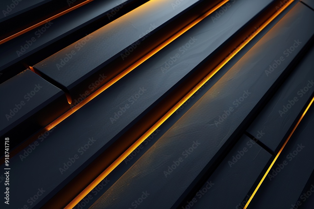 Abstract dark background with glowing lines. Abstract dark background with glowing lines.