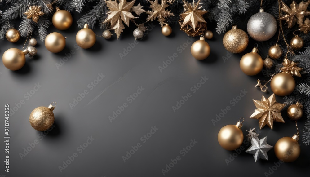 merry christmas background , copy space, black and white monochromatic palette, grey scale, golden hour glow, ai merry christmas background , copy space, black and white monochromatic palette, grey scale, golden hour glow, ai