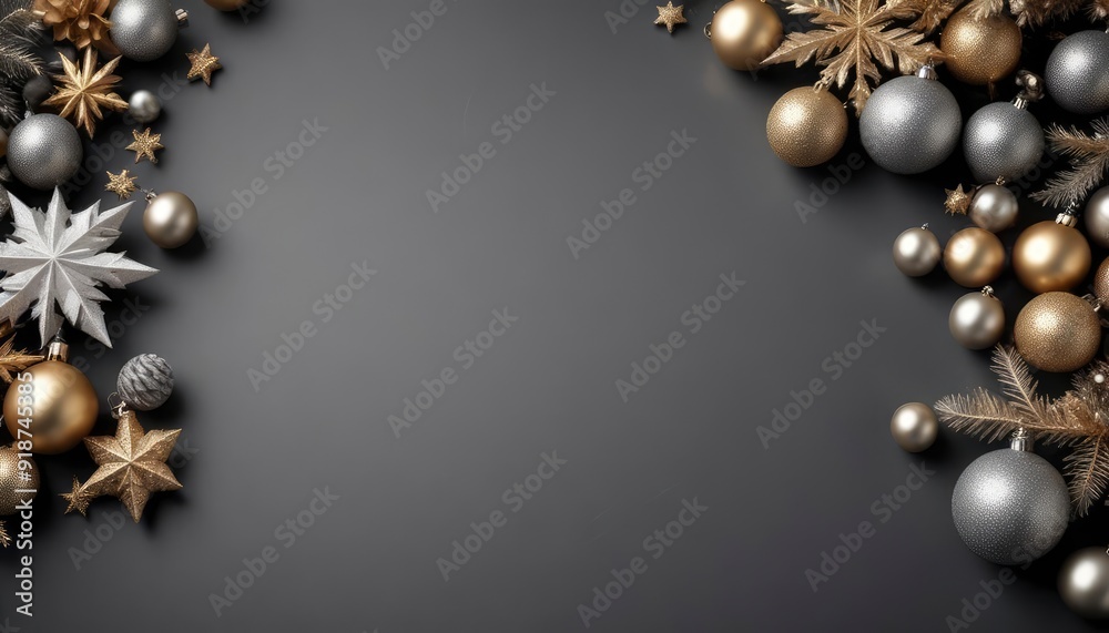 merry christmas background , copy space, black and white monochromatic palette, grey scale, golden hour glow, ai merry christmas background , copy space, black and white monochromatic palette, grey scale, golden hour glow, ai