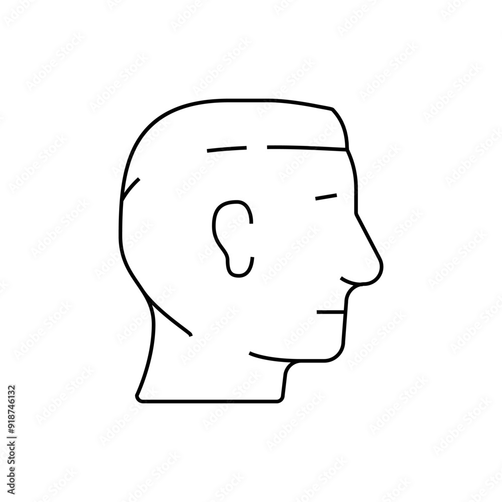 short cut hairstyle male line icon vector. short cut hairstyle male sign. isolated contour symbol black illustration short cut hairstyle male line icon vector. short cut hairstyle male sign. isolated contour symbol black illustration