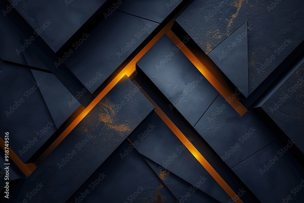 Abstract dark blue and golden geometric pattern. Abstract dark blue and golden geometric pattern.