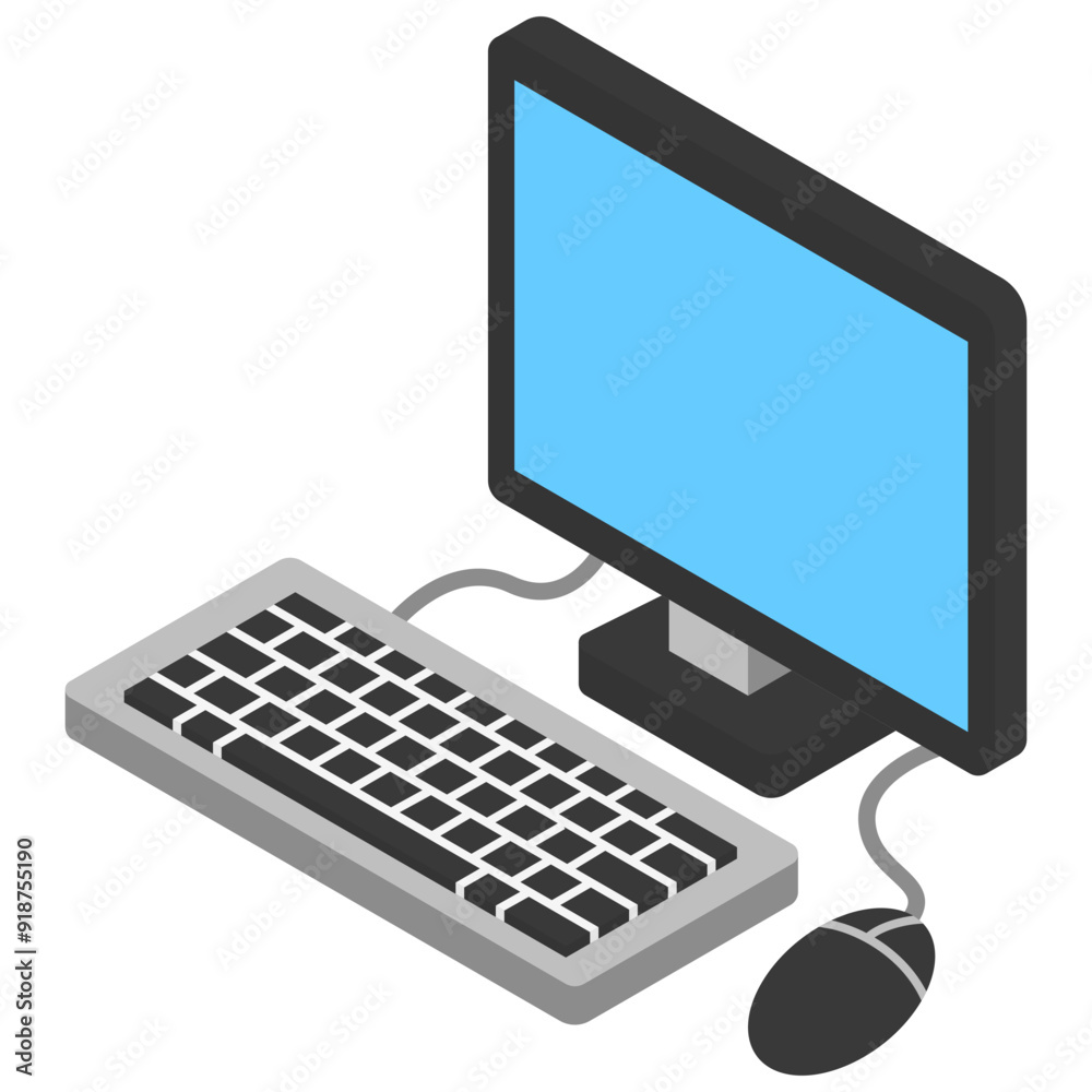 Desktop Computer isometric 3d icon, related to technology, home appliances theme. use for modern concept, UI or UX kit, web and app development. Desktop Computer isometric 3d icon, related to technology, home appliances theme. use for modern concept, UI or UX kit, web and app development.
