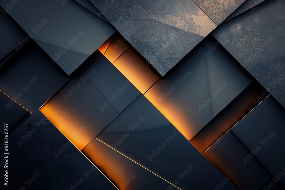 Abstract geometric background with black and orange tones. Abstract geometric background with black and orange tones.