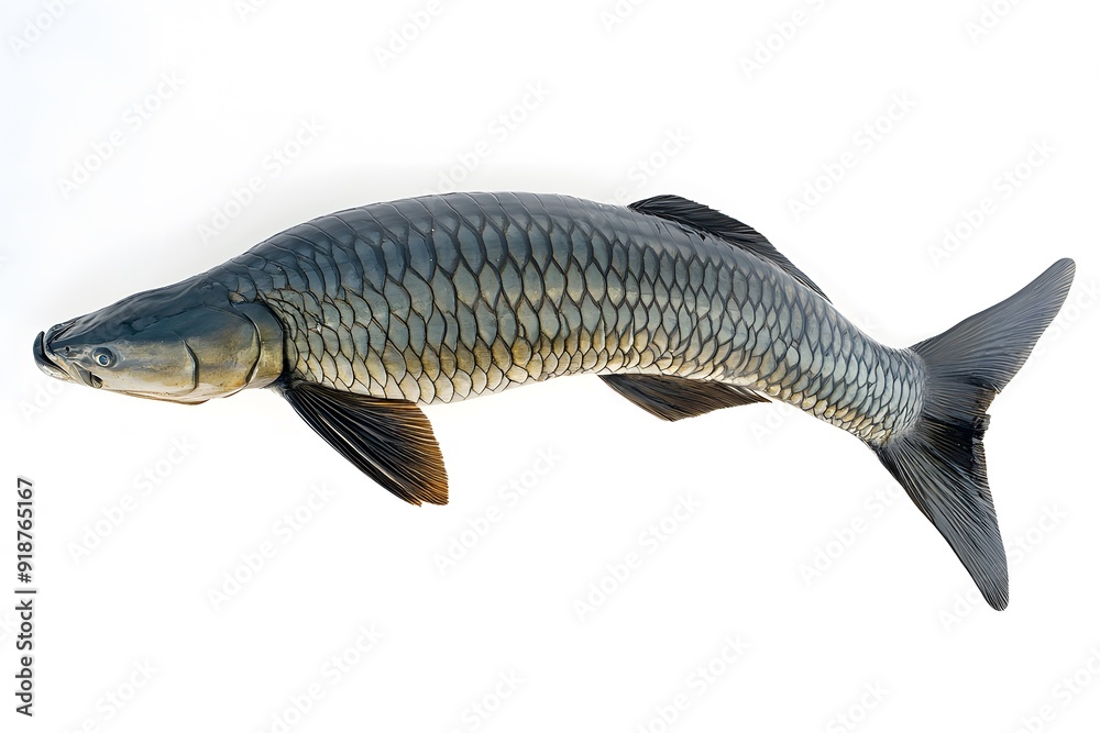 Freshwater Fish Isolated on White Background. Freshwater Fish Isolated on White Background.