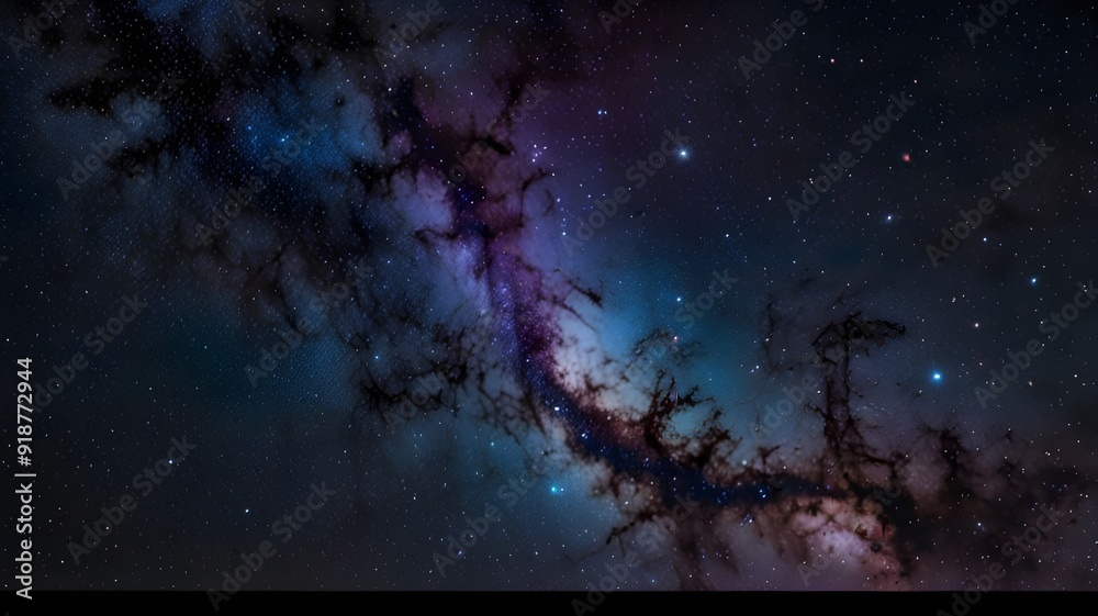 sky with stars and clouds