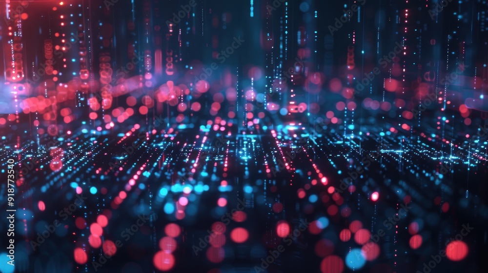 Fototapeta premium Digital Network Abstract Background