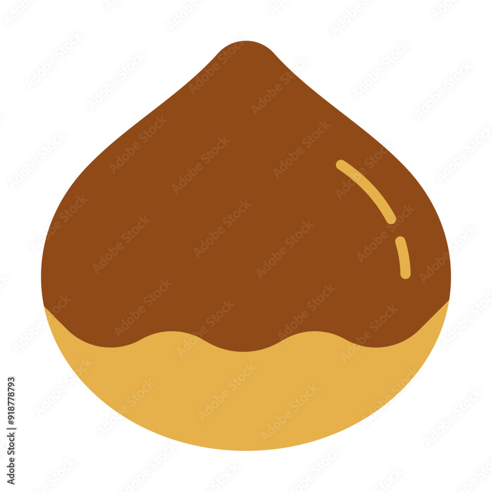 Chestnut Icon in Flat Style Suitable for Web, Apps, Presentation, or Printable Meanings Chestnut Icon in Flat Style Suitable for Web, Apps, Presentation, or Printable Meanings