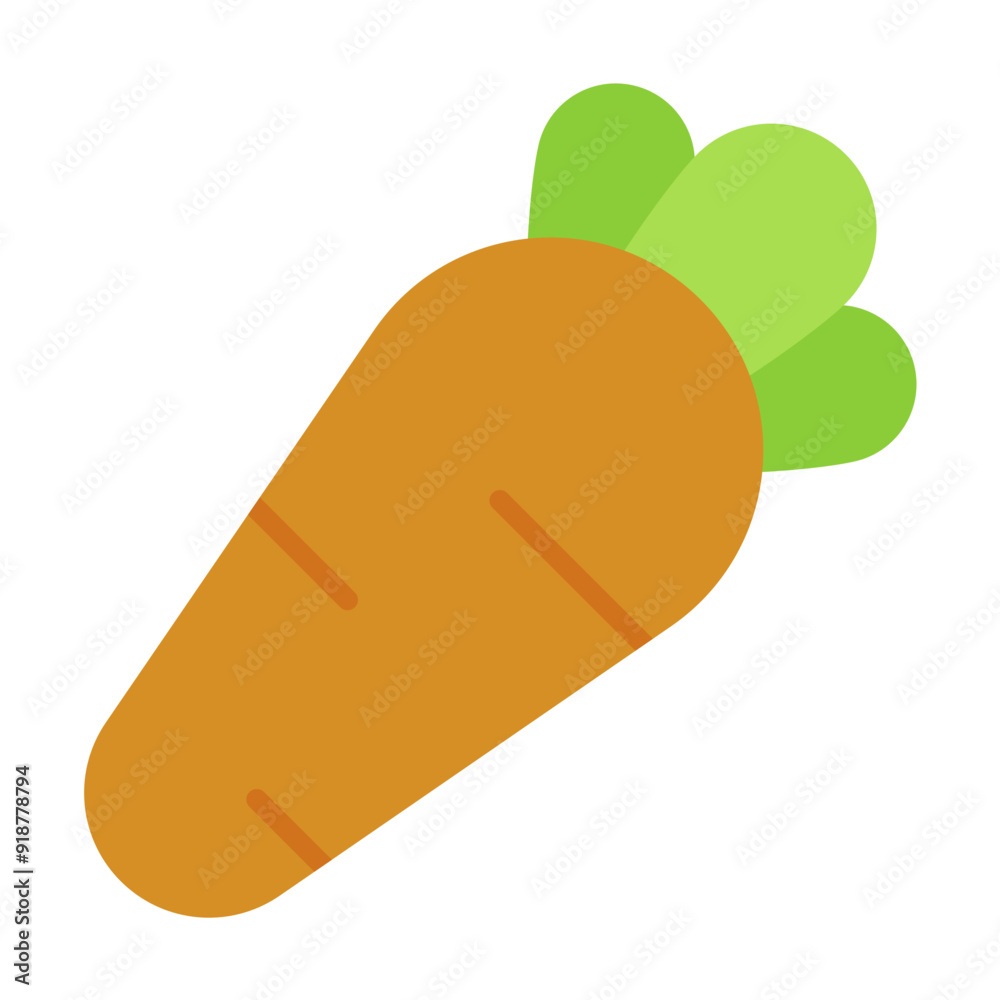 Carrot Icon in Flat Style Suitable for Web, Apps, Presentation, or Printable Meanings Carrot Icon in Flat Style Suitable for Web, Apps, Presentation, or Printable Meanings