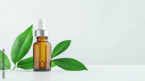 Dropper bottle of medicinal plant derivative for holistic healing, Derivative Medicinal Healing, Holistic healing dropper