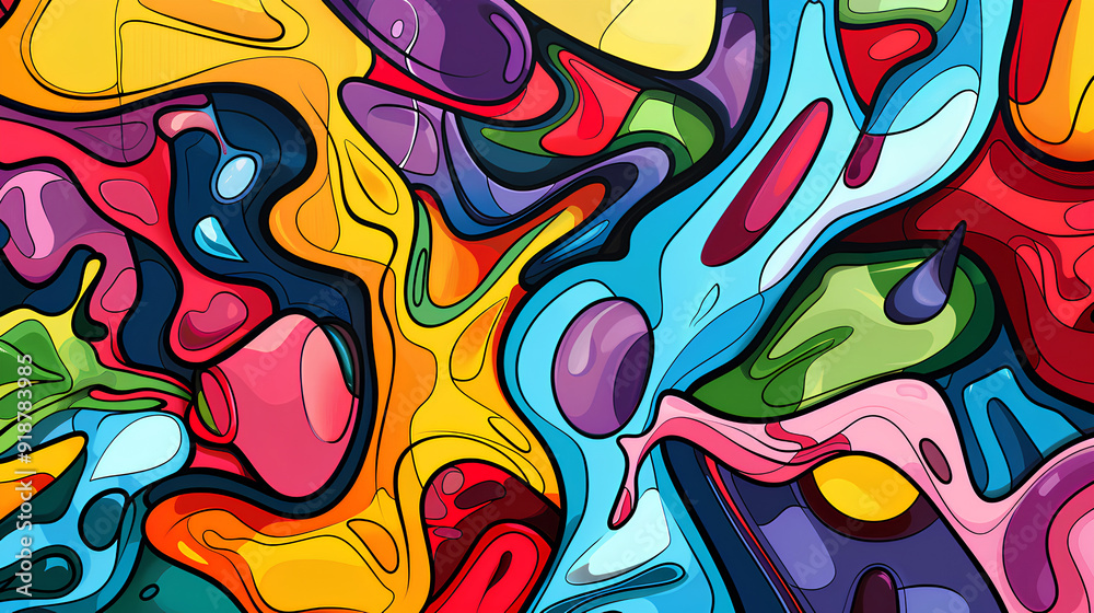 abstract design with various colors abstract design with various colors