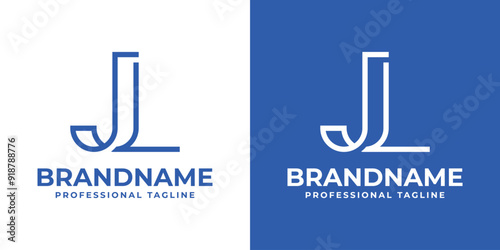 Letters JL Monogram Logo, suitable for any business with LJ or JL initials