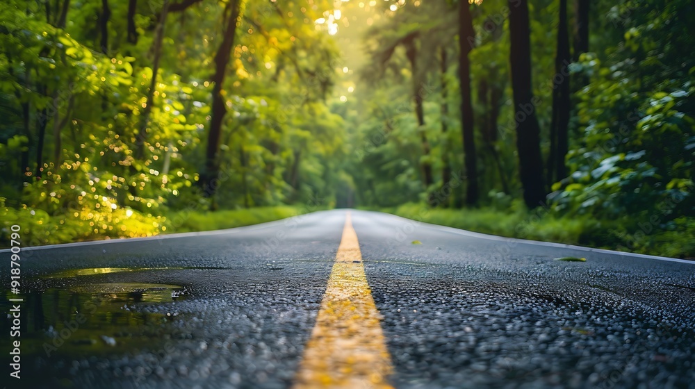 Growth and greenery on the road