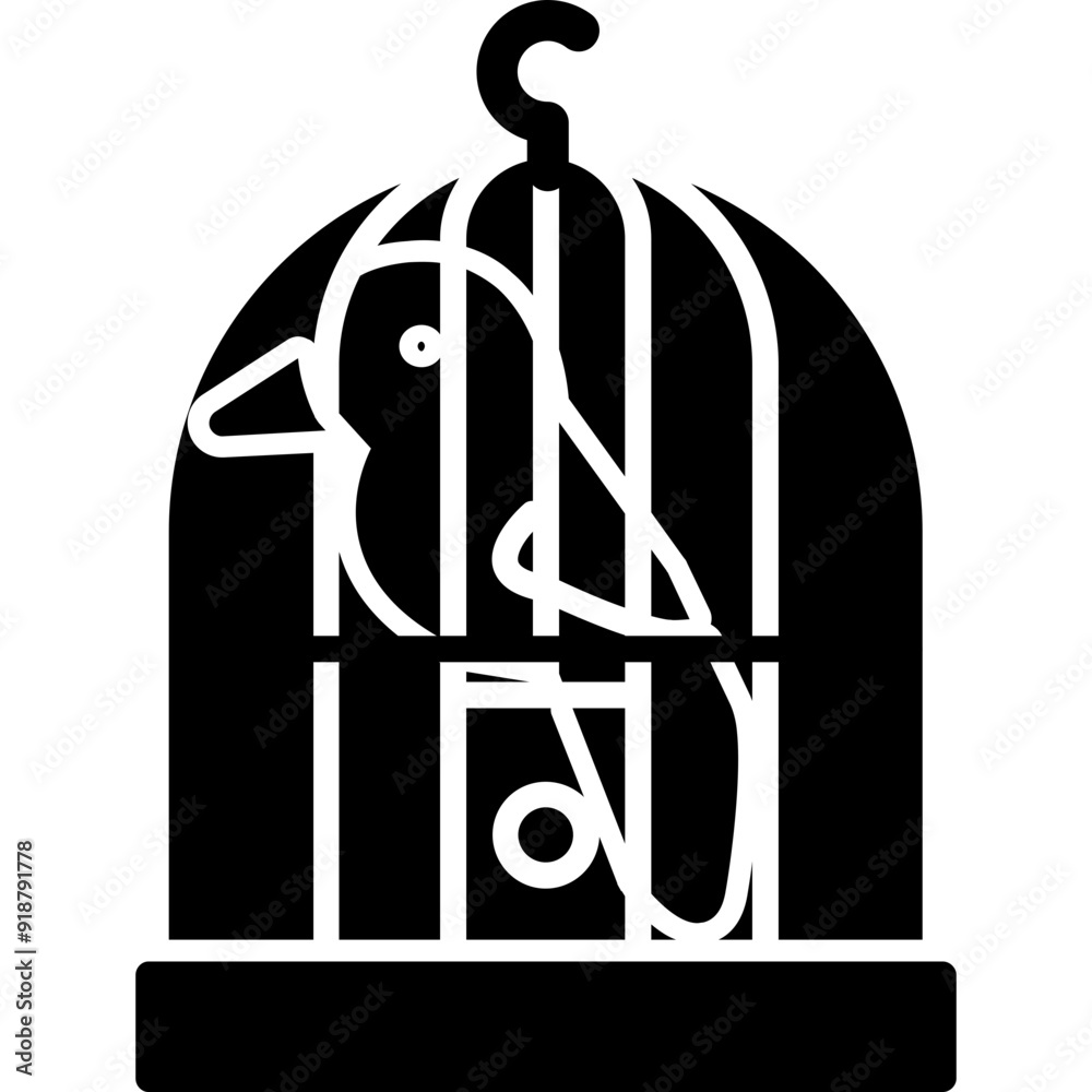 Obraz premium Bird Cage Icon