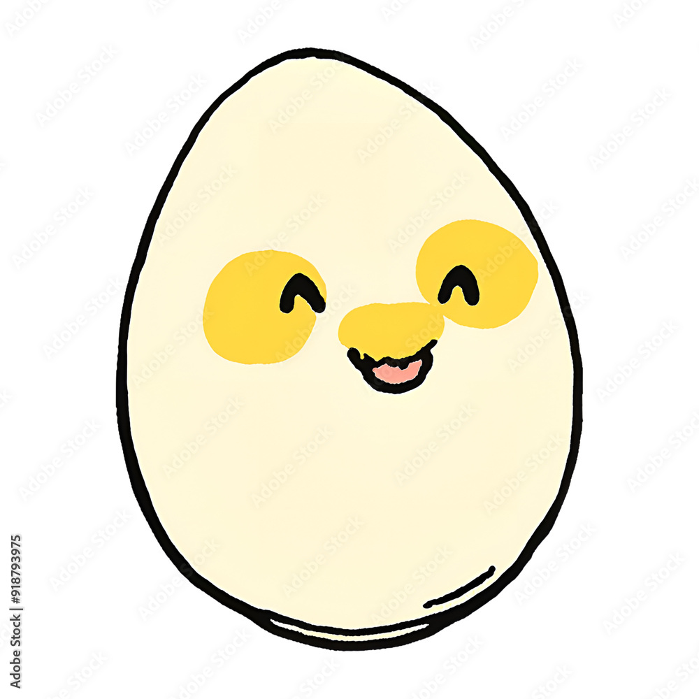 Cute Egg with Kawaii Style - Perfect for Children's Projects. 204 png Cute Egg with Kawaii Style - Perfect for Children's Projects. 204 png